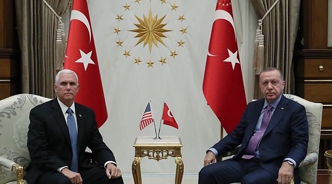 Erdoğan, Mike Pence ile Görüştü