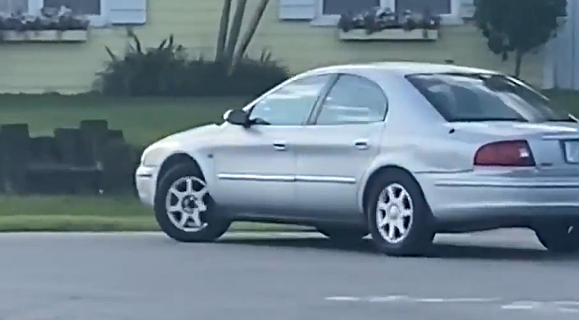 Florida'da Köpek Aracı 1 saat böyle kullandı