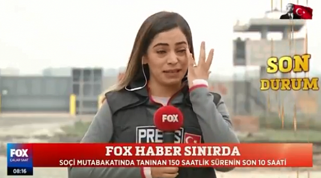 Fox Tv Muhabiri Öznur Aslan'ın duygulandığı an...