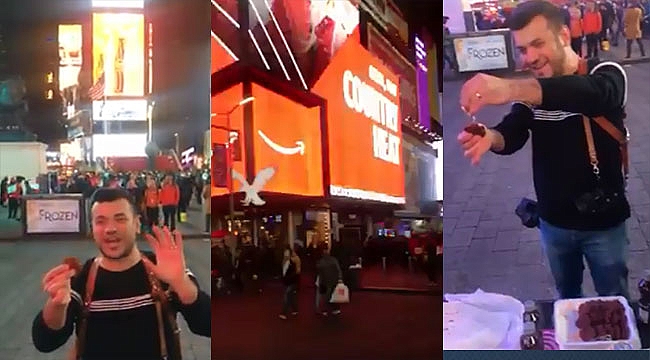 Times Square'de Çiğköfte Ziyafeti