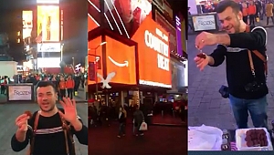 Times Square'de Çiğköfte Ziyafeti