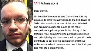 Berkin Binbaş Boston'daki M.I.T'e Kabul edildi