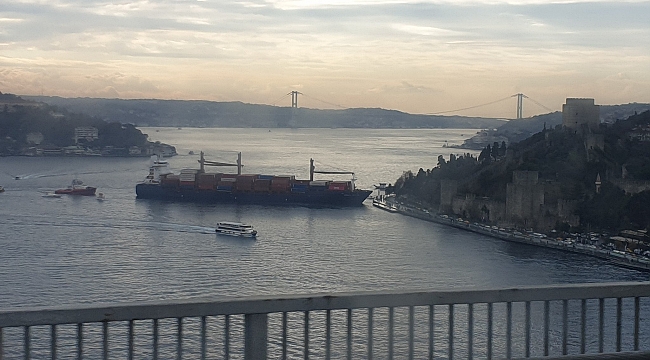 İstanbul Boğazı'nda gemi kıyıya çarptı
