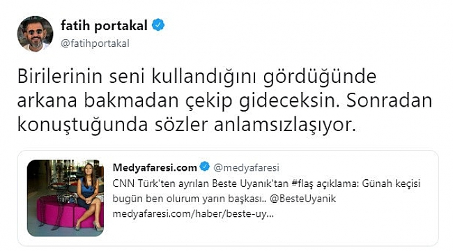 Fatih Altaylı'dan Beste Uyanık'a anlamlı cevap