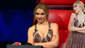 Hadise'den cesur elbise