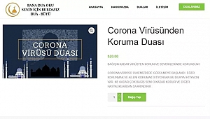 20 liraya koronavirüs duası