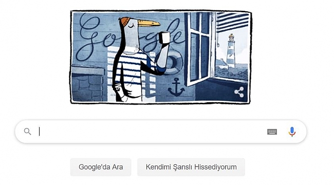 Google  Çizgili denizci tişörtü Doodle Yaptı