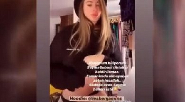 Şeyma Subaşı’nın Tik Tok’taki Corona Videosu