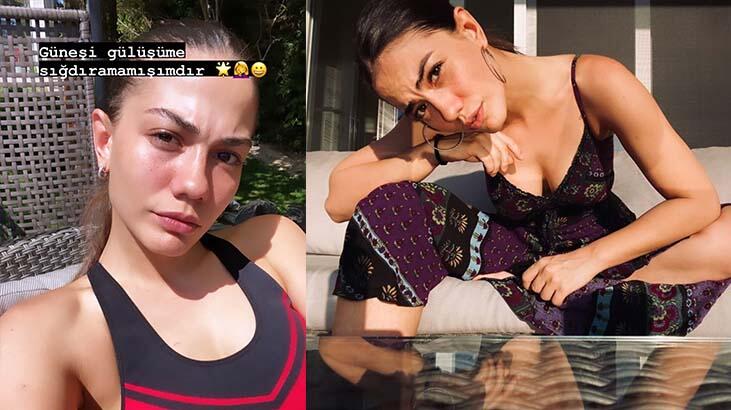Demet Özdemir'den karantinada güneşlenme pozu