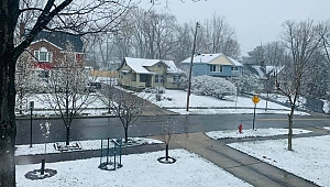 Ohio Cleveland'a Kar Yağdı