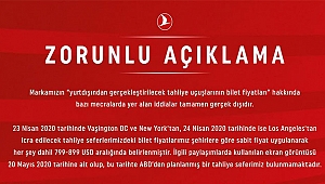 THY: ABD Bilet Fiyatları Ucuz Olacak