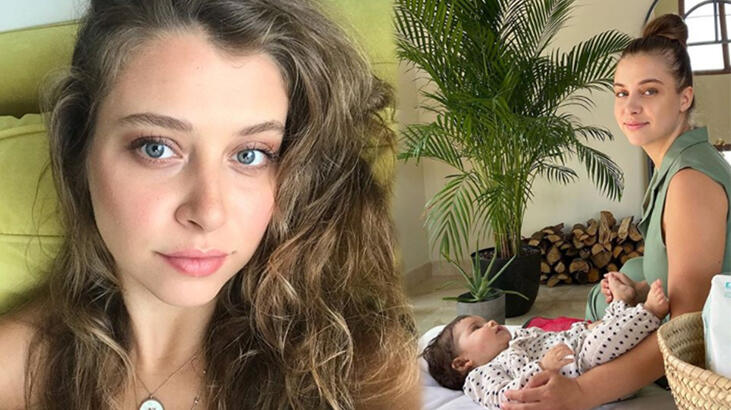Gamze Erçel'in kızı Aylin Mavi 5 aylık oldu