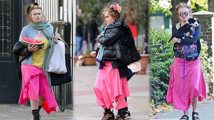Helena Bonham Carter aylardır aynı eteği giyiyor