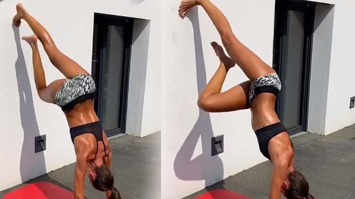 Izabel Goulart’tan karantinada spor