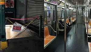 New York metrosu 115 yıl sonra Kapatıldı