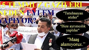 15 temmuz gazileri eylem yaptı