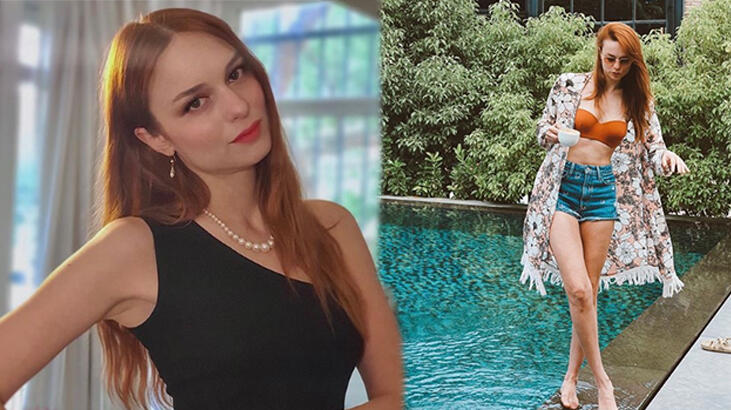 Nilperi Şahinkaya'dan havuz pozu