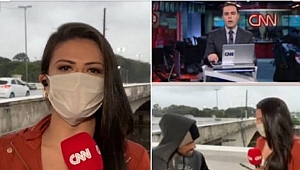 CNN muhabiri canlıda yayın soyuldu