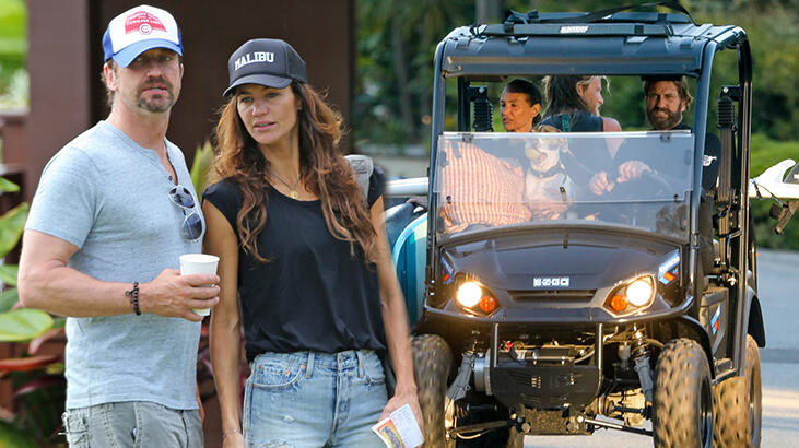Gerard Butler ve Morgan Brown tatilde