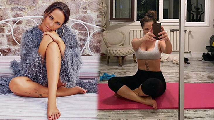 Hülya Avşar'dan spor pozu!
