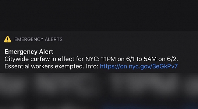 New York'ta Sokağa Çıkma Yasağı