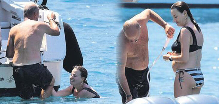 Seda Güven ve eşi Ali Güzel, Bodrum tatilinde