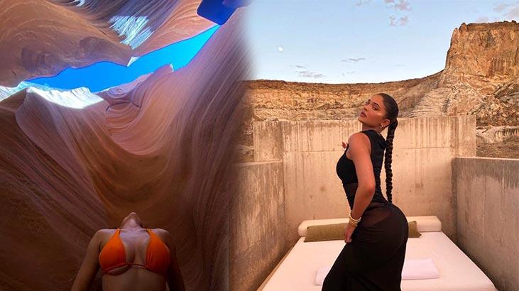 Kylie Jenner'ın 'Rocky Dağları' tatili