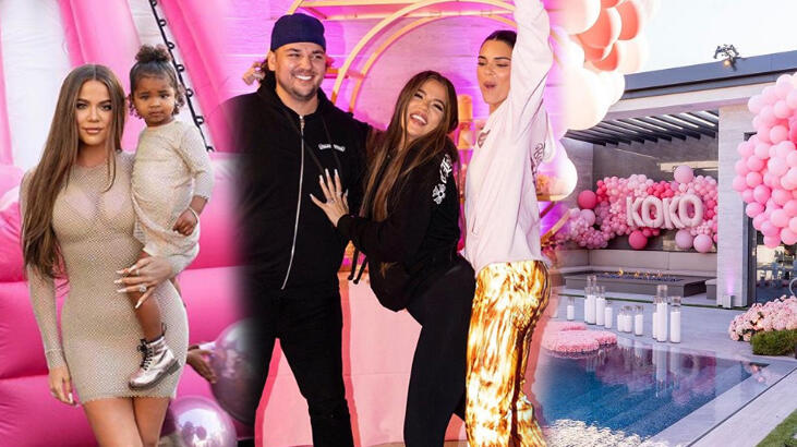 Khloe Kardashian'ın maskeli ve dezenfektanlı doğum