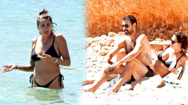 Robert Pires ve Jessica Lemarie Ibiza tatilinde