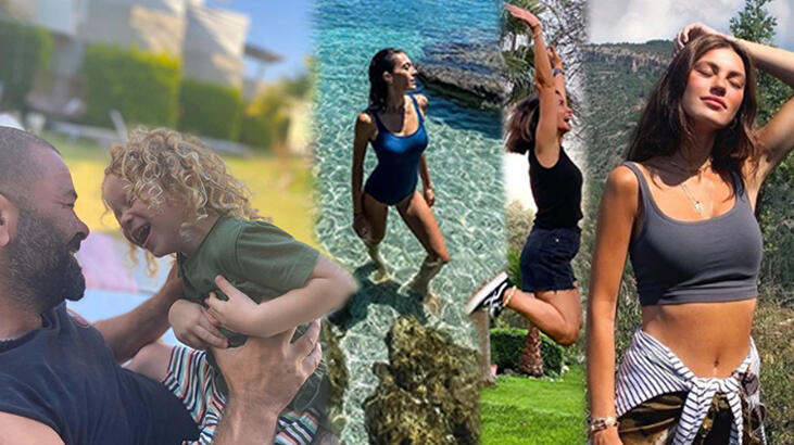 Ünlü isimlerden tatil pozları
