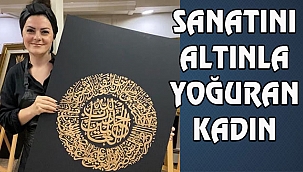 Altın Tozu ile Resim Yapan Ressam