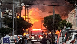 San Francisco'da korkutan yangın