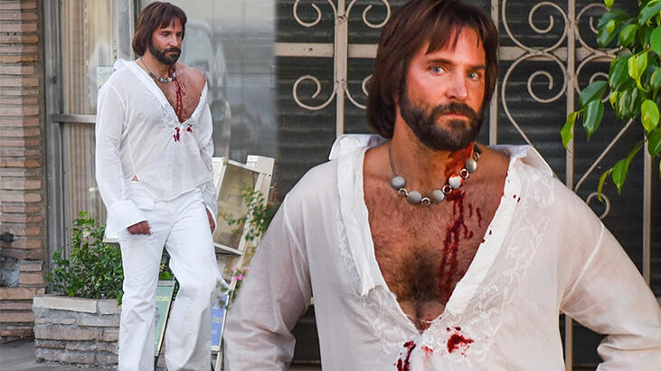 Bradley Cooper yeni filminin çekimlerinde görüntül