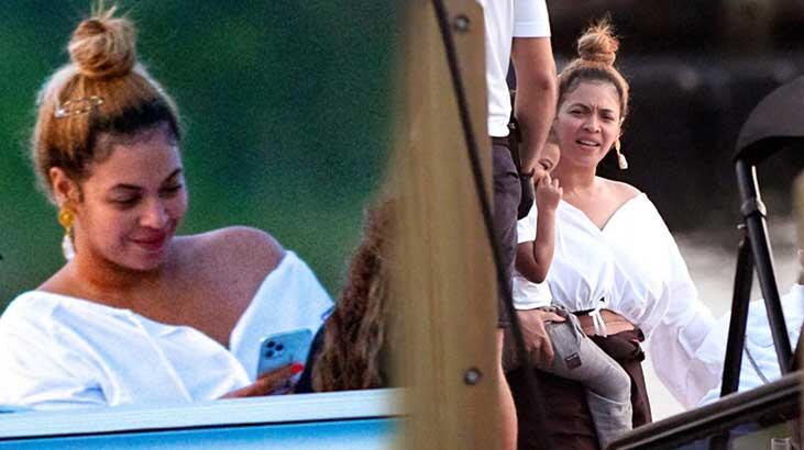 Beyonce ailesiyle tekne tatilinde görüntülendi