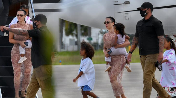 Kim Kardashian ile Kanye West birlikte görüntülend