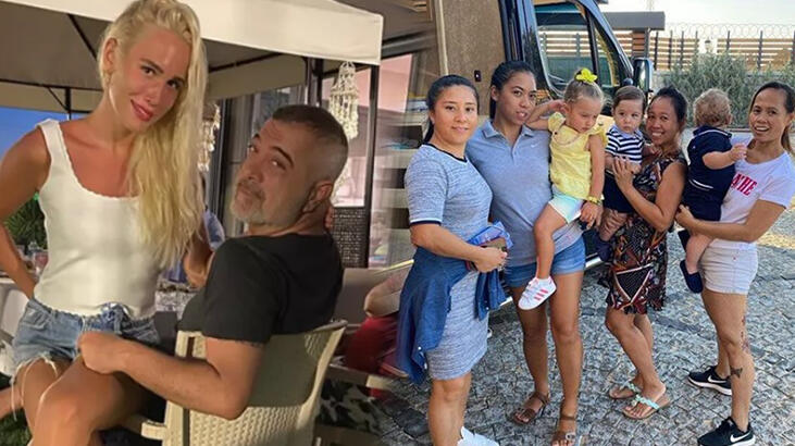Kardelen Acar'ın tatildeki 9 kişilik yardımcı ekib