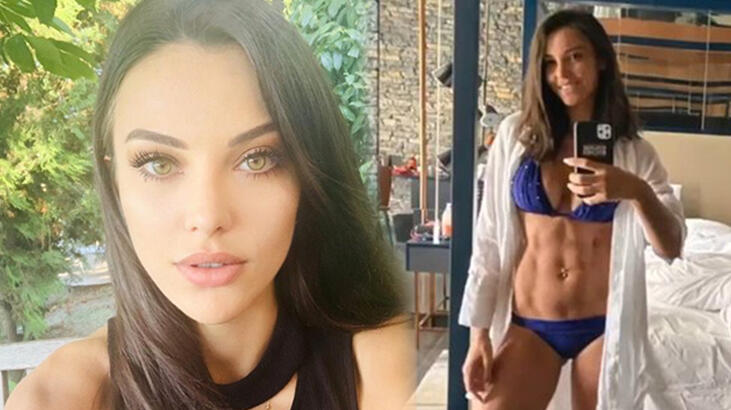 Tuvana Türkay karın kaslarını sergiledi