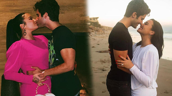 Demi Lovato ile nişanlısı Max Ehrich yıl dönümleri