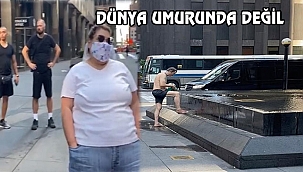 Manhattan'da Soyunup Süs Havuzuna Girdi