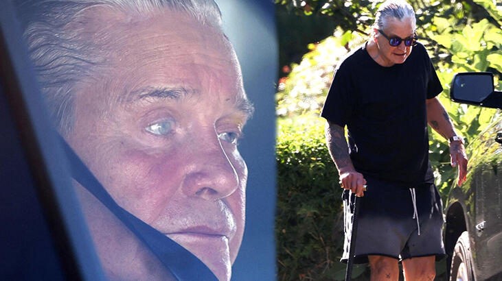 Parkinson'a yakalanan Ozzy Osbourne bu kez bastonl