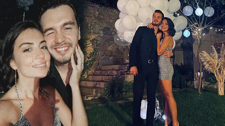 İsmail Ege Şaşmaz'dan sevgilisi Hande Ünal'a evlil