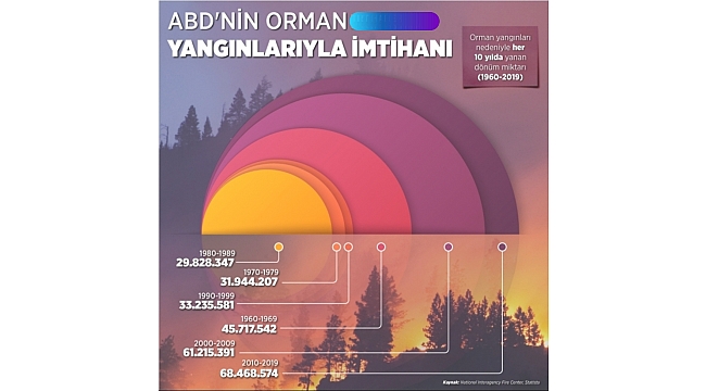 Amerika Orman Yangınları ile KÜL Oluyor