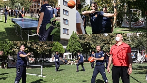 İtfaiyeciler boş vakitlerini spor yaparak geçiriyorlar