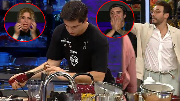 MasterChef Türkiye'de korkutan kaza! Sefa kanlar i