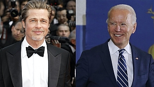 Brad Pitt'ten, Biden'a Destek