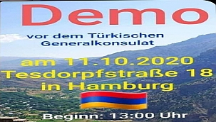 Hamburg'ta yaşayan gurbetçi Türkler ırkçı ermenilere karşı direnecekler