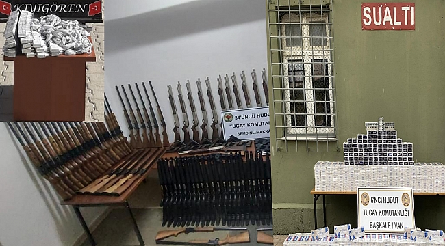 İki ilde çok sayıda silah yakalandı
