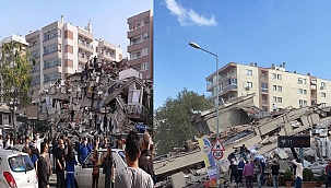 İzmir'den deprem görüntüleri gelmeye başladı
