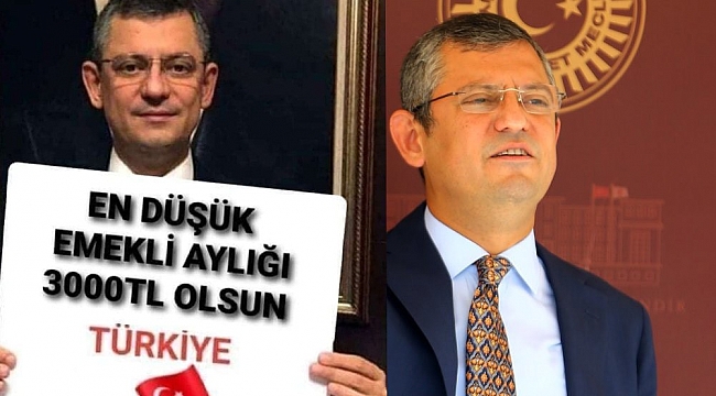 Özgür Özel'den emekli maaşı açıklaması