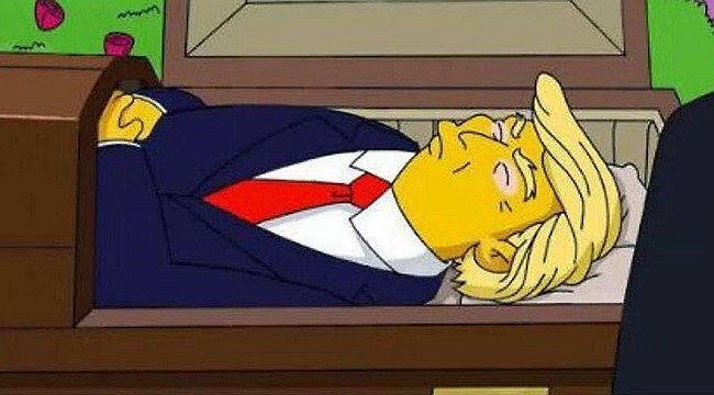 Simpsonlar’da Sahte Trump Sahnesi